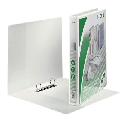 Leitz 42780001, A4, D-ring, Oppbevaring, Polypropylen (PP), Hvit, 200 ark