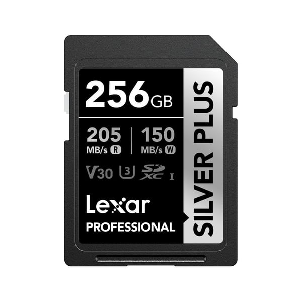 Lexar Professional SILVER PLUS SDXC-kort 256 GB UHS-I U3 V30 LSDSIPL256G-BNNNG