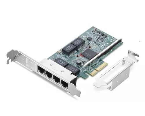 Broadcom BCM5719-4P - Nettverksadapter - PCIe 2.1 x4 lav profil - Gigabit Ethernet x 4 - for ThinkPad L15 Gen 4; ThinkStation P3; P360; P520; P520c...