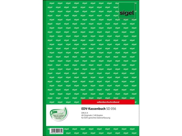 Sigel SD056, Valkoinen, Keltainen, A4, 80 arkkia