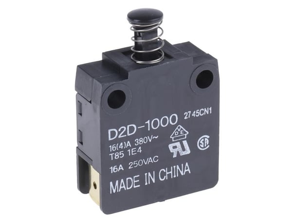 Omron D2D-1000 Dørkontakt 250 V/AC 16 A Tastende 1 stk Laukku
