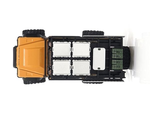 Amewi D90X28 metallinen crawler-maastoauto 1:28 4WD sähkökäyttöinen, keltainen