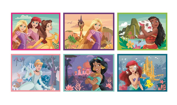 Clementoni Puslespil Disney Princess, 12 cubes