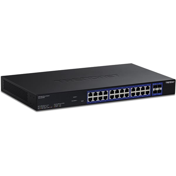 TRENDnet TEG-3284WS - Version v1.0R - switch - multi-gigabit web - smart - 24 x 10/100/1000/2.5G + 4 x 10 Gigabit SFP+ - rackmonterbar - TAA-samsvar