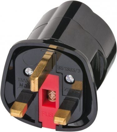 Brennenstuhl 1508533010, Tyyppi G (UK), 250 V, 13 A, Musta, Uros/naaras, Kupla