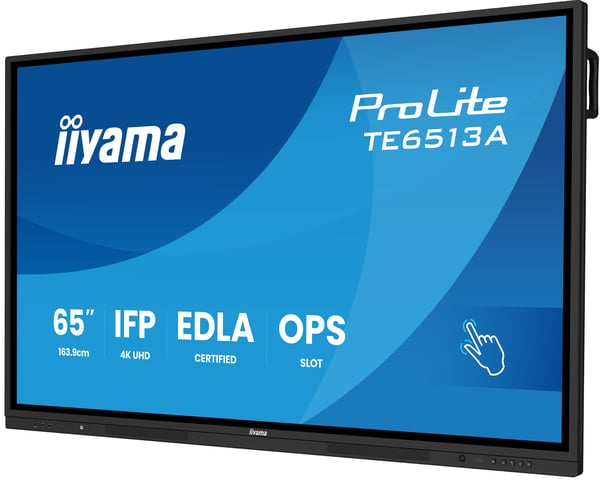 iiyama TE6513A-B1AG interaktiv skjerm 64.5" 4K UHD 500 cd/m², svart