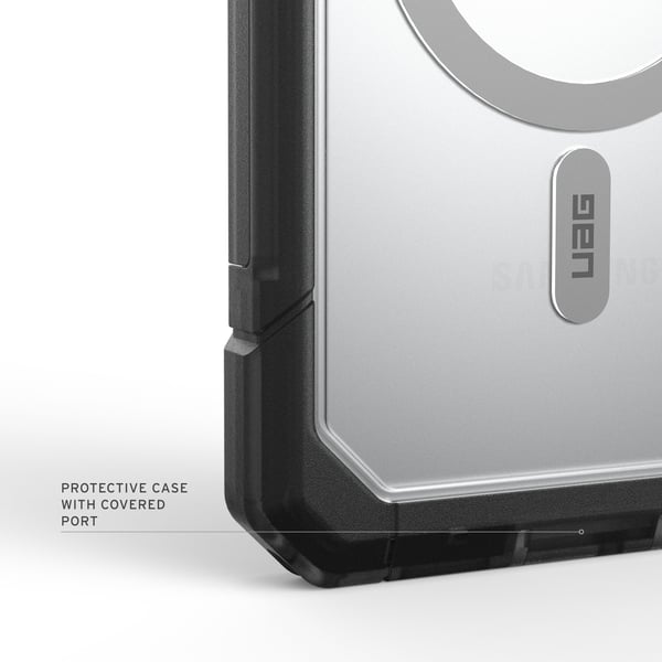 UAG - Trooper w/Magnet Cover - Clear/Ash - Samsung S26+