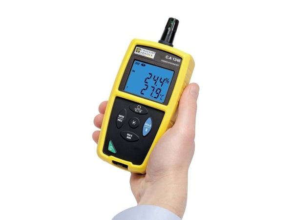 Chauvin Arnoux C.A 1246 Fuktmätare (hygrometer) 3,0 % rH 98,0 % rH Datalogger och trådlöst USB-gränssnitt, Dataloggerfunktion,
