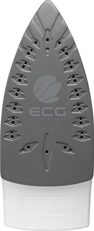 ECG NZ 322 Auto-Off, Kuiva- & höyrysilitysrauta, Keraaminen pohjalevy, 1,9 m, 100 g/min, Sininen, Valkoinen, 40 g/min