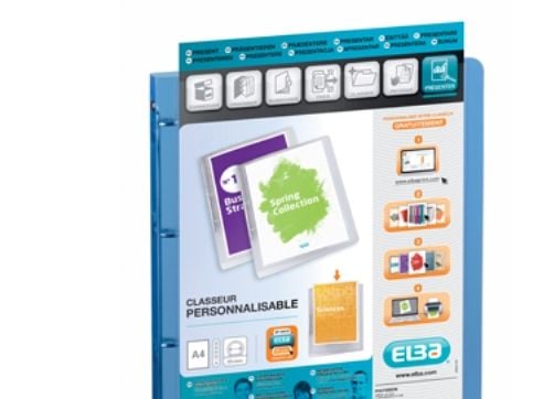 Elba Polyvision, A4, Plastikk, Blå, 100 ark, 1,5 cm, 1 stykker