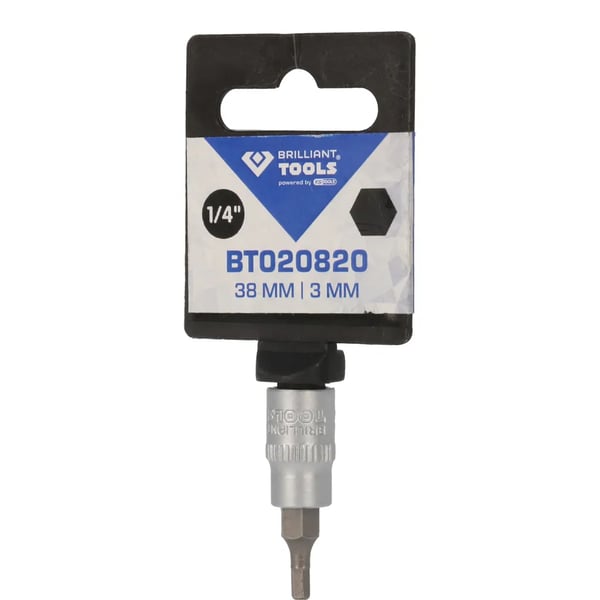 Brilliant Tools BT020825, pistorasia, 1/4", 38 mm, 19 g, 45 mm, 100 mm