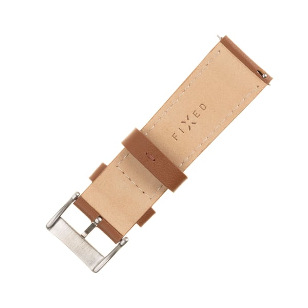 FIXED - KlocKräm för smart klocka - 22mm, leather - 165 - 215 mm - brun