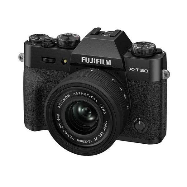 Fujifilm X-T30 III-kamera + XC 13–33 mm, X-Trans CMOS 4, 26,1 MP, svart