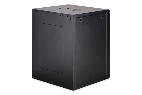 DIGIT Dynamic 19 16U rack 600x600 veggmontert nettverksskap, glassdør, svart, ikke sammenleggbar, 60 kg