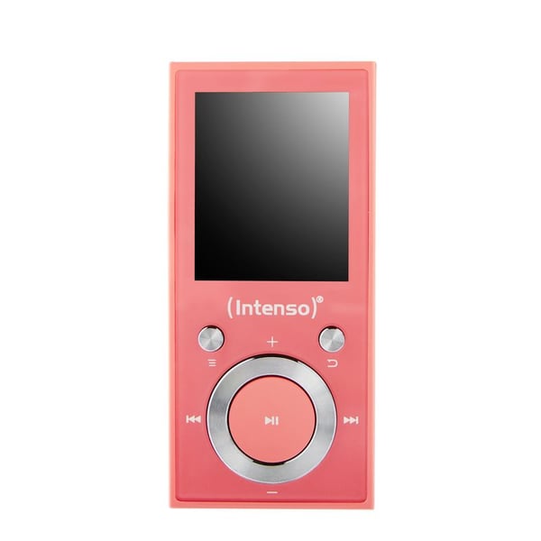Intenso Video Scooter BT, MP3-spelare, 16 GB, LCD, USB 2.0, Rosa, Hörlurar