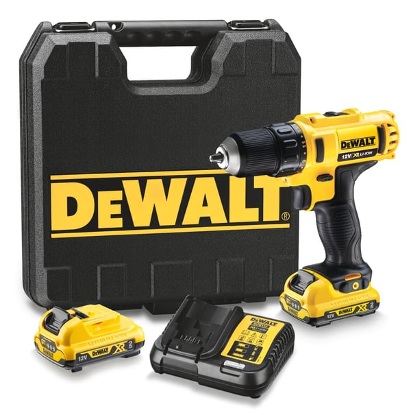 DeWALT DCD710D2-QW Sladdlös borr-/skruvdragare Li-Ion 12V 2.0Ah