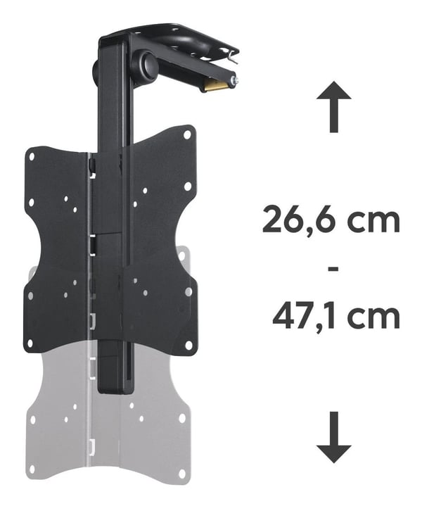Hama 00220876 TV-takfäste 20–46", vridbart, höjdjusterbart, svart
