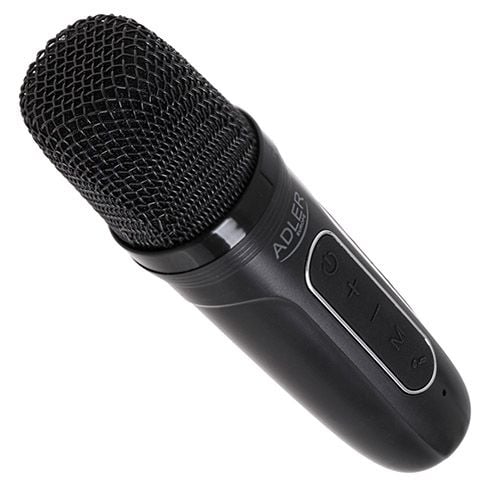 Adler AD 1199B, Trådlös, Bärbar monohögtalare, Svart, Grå, Knappar, MP3-spelare, Inbyggt batteri