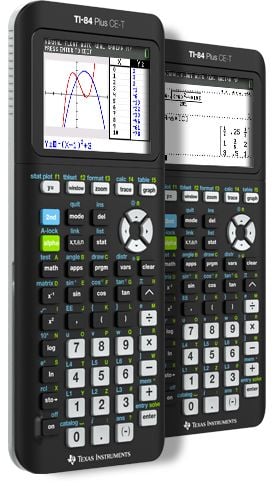 Texas Instruments TI-84 Evo-T grafisk kalkulator – fargeskjerm – Python – USB-C – svart