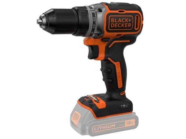 BLACK+DECKER BL186N - Drill/driver - trådløs - 2 hastigheter - nøkkelfri borhylse 13 mm - 52 N·m - uten batteri - 18 V - SOLO