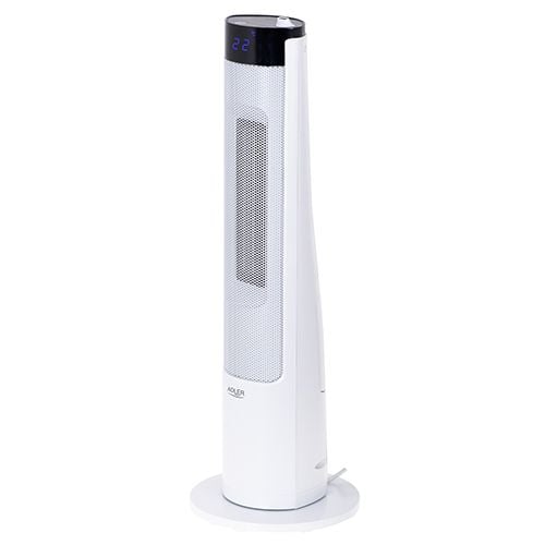 Adler AD 7730, Viftedrevet elektrisk romvarmer, Keramisk, 80°, 12 timer, Innendørs, Gulv