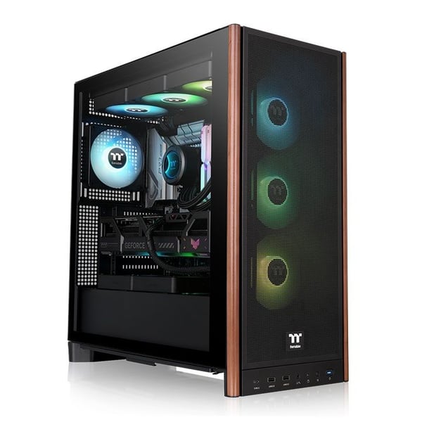 Thermaltake S370 WS tårnkabinet, ATX, svart, herdet glass