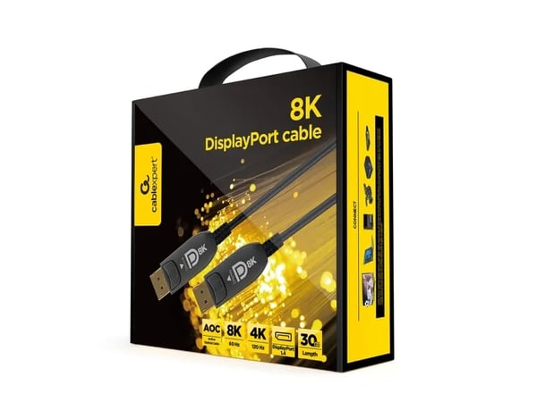 Cablexpert AOC Premium Series - DisplayPort-kabel - DisplayPort (hann) til DisplayPort (hann) - DisplayPort 1.4 - 30 m - Active Optical Cable (AOC)...