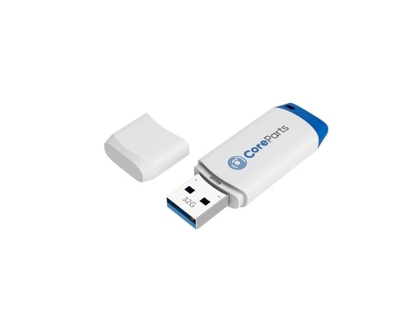 CoreParts - USB-flashstasjon - 32 GB - USB 3.0 - blå, hvit