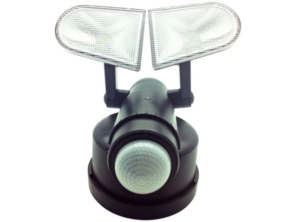 Schwaiger LED220 011, Seinävalaistus ulkotiloihin, Musta, Muovi, IP44, Liiketunnistin, 400 lm