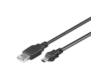 Goobay 93623, 1,5 m, USB A, Micro-USB B, Svart