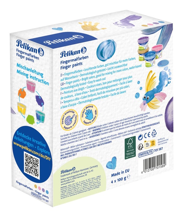 Pelikan 701587, Sininen, Helmi, Vaaleanpunainen, Violetti, Keltainen