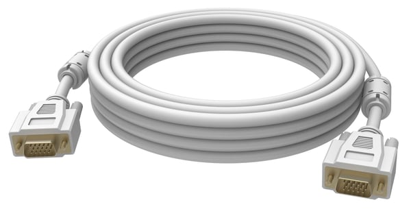 Vision Techconnect - VGA-kabel - HD-15 (VGA) (hann) til HD-15 (VGA) (hann) - 10 m - hvit