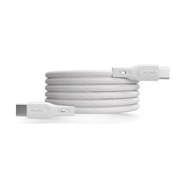 PURO PUCUSBCUSBCMAGWHI, 1 m, USB C, USB C, USB 3.2 Gen 2 (3.1 Gen 2), 20 Gbit/sek, Vit