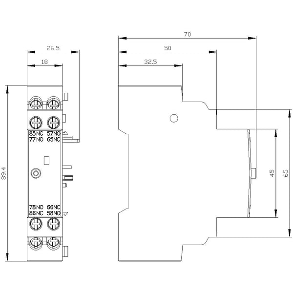 Signalkontakt til 3RV2, 3RV2921-1M