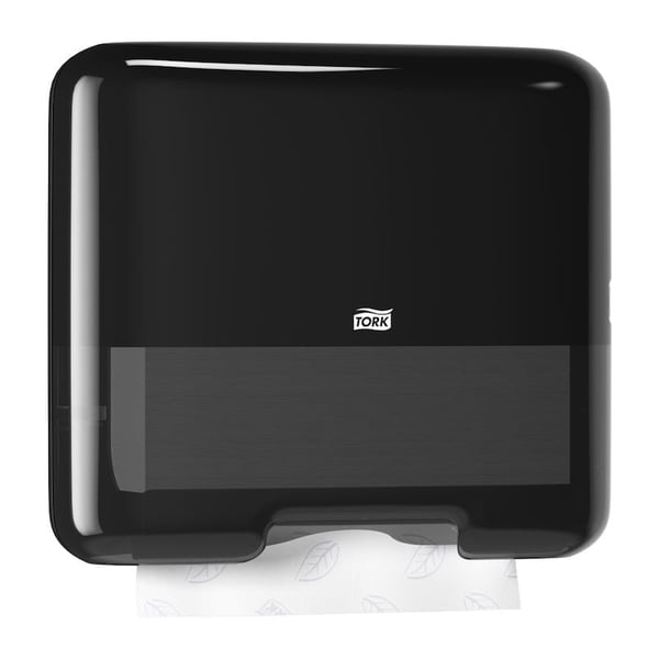 Dispenser Tork Mini H3 Singlefold, for håndklær, svart