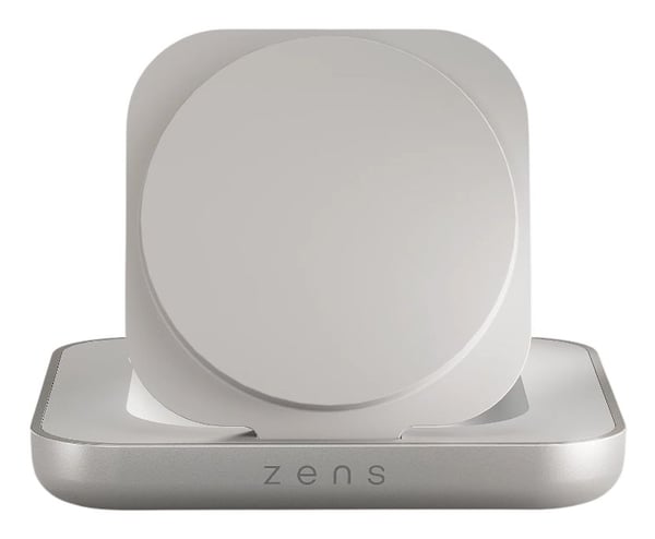 ZENS ZESC20W/00 magnetisk trådlös sängbordsladdare 15 watt Qi2, vit/silver