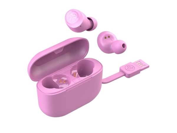 JLab Audio Go Air POP - True wireless-hodetelefoner med mikrofon - i øret - Bluetooth - rosa