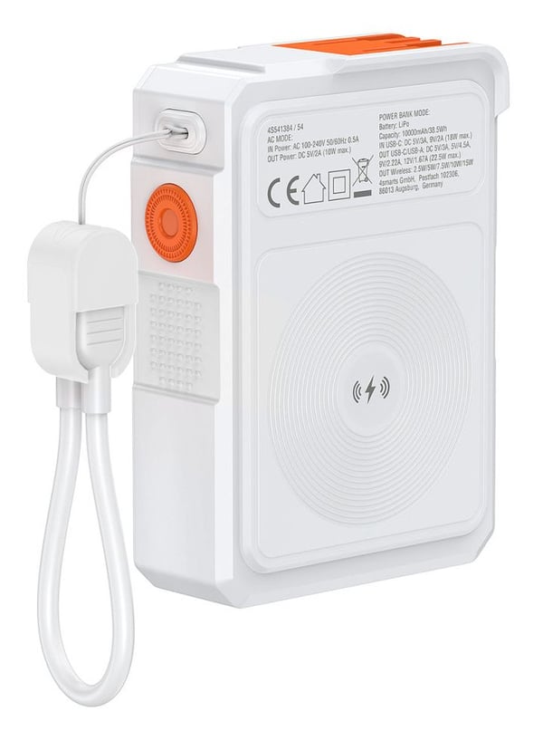 4smarts 541384, 10000 mAh, Litium polymeeri (LiPo), Adaptive Fast Charging, Power Delivery 3.0, Programmable Power Supply (PPS), Quick Charge 3.0,....