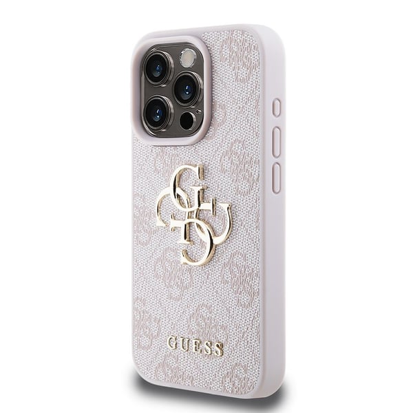 GUESS , Mobilskal, Apple, Apple iPhone 15 Pro, 15,5 cm (6.1"), Rosa