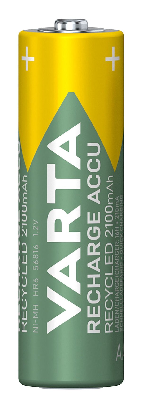 Varta 56816 AA-paristot 2100 mAh, 4 kpl:n pakkaus, Recharge Accu Recycled