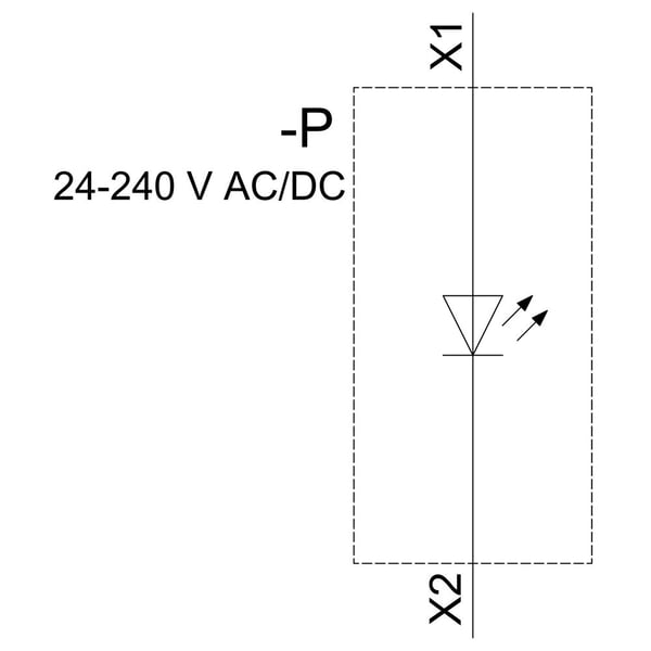 Siemens 3SU1401-1BH20-3AA0 LED-modul Rød 240 V 1 kpl 1 kpl