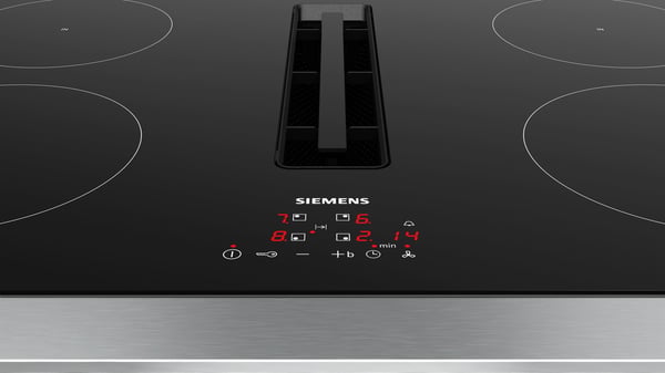 Siemens iQ300 EH811BE15E induksjonstopp 4 soner, benkeventilator, svart