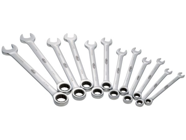 Vigor V1031 lenkkiavainsarja 8-19 mm 12 kpl, kromi