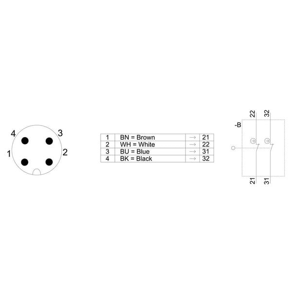 Siemens 3SE52340KC051AE0 3SE5234-0KC05-1AE0 Posisjonsbryter 4 A kuppelstøter, teflonstøter IP65 1 stk., plast, IP65, 43 mm, 49 mm, 127 mm, 78 g