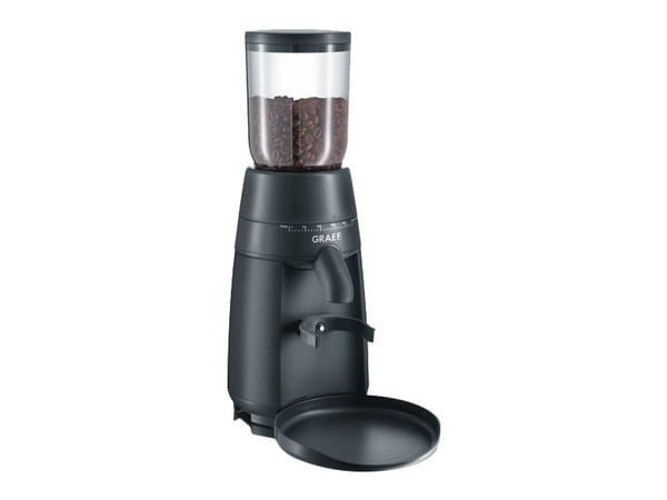Graef CM 702 EU, 250 g, Musta, Ruostumaton teräs, ABS-synteettinen, Ruostumaton teräs, 128 W, 230 V, 50 Hz