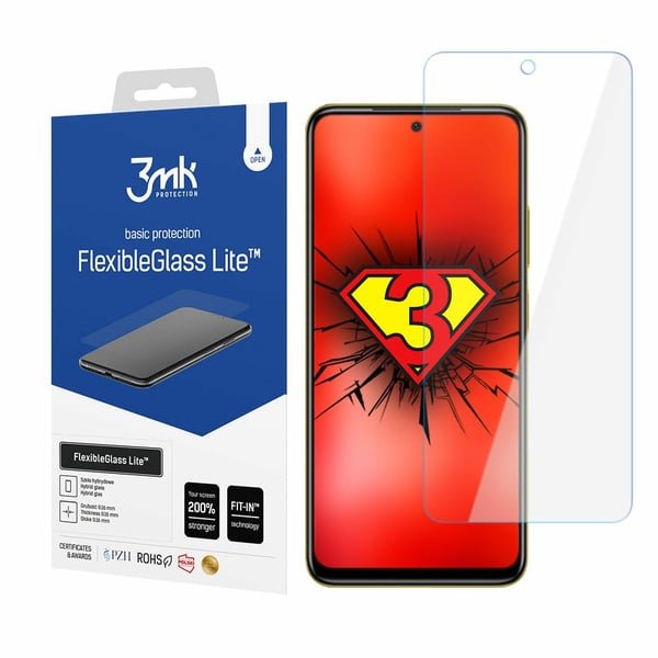 3MK FlexibleGlass Lite, POCO M4 Pro, 1 stykker 3MK FlexibleGlass Lite, POCO M4 Pro, 1 stykker