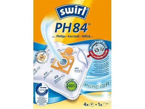 Swirl PH 84, Oranssi, Valkoinen, Philips, Nilfisk, Karstadt, 4 kpl, 1 kpl