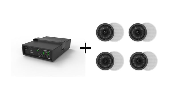 VivoLink - AUDIO Pack - høyttalersystem - 110 watt - svart, hvit