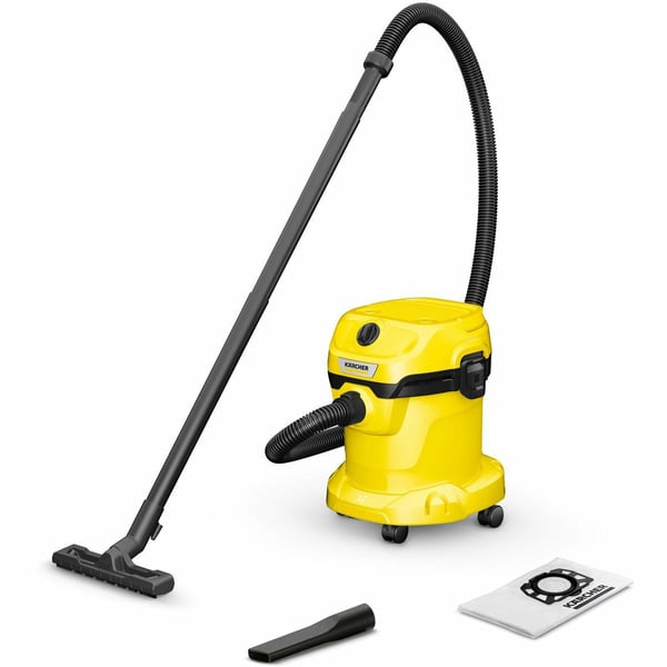 Kärcher WD 2 Plus V-15/4/18 - Støvsuger - kanister - pose / uten pose - gul