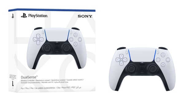 Sony Interactive Entertainment Langaton DualSense-ohjain White V2, Pad-ohjain, PlayStation 5, Takanuppi, Tyhjennä muisti -painike, Valikkopainike, ...